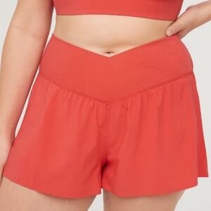 OFFLINE by Aerie Real Me Crossover Flowy Running Athletic Short XL Orange Sporty